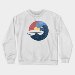 Surfboard sunset Crewneck Sweatshirt